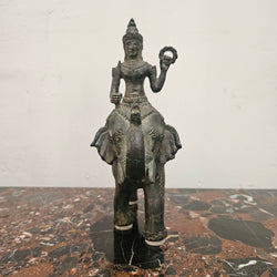 Vintage Bronze God on Elephant | Antique & Vintage | Moonee Ponds Antiques | Australia Wide Delivery