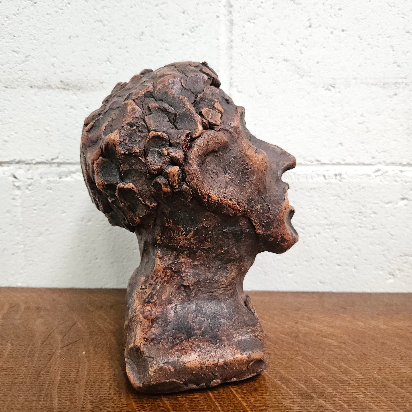 Vintage Sculptured Terracotta Bust