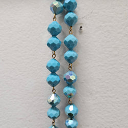 Vintage Turquoise Crystal Iridescent Glass Beads | Antique & Vintage | Moonee Ponds Antiques | Australia Wide Delivery