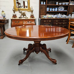 Victorian Oval Mahogany Loo Table | Antique & Vintage | Moonee Ponds Antiques | Australia Wide Delivery