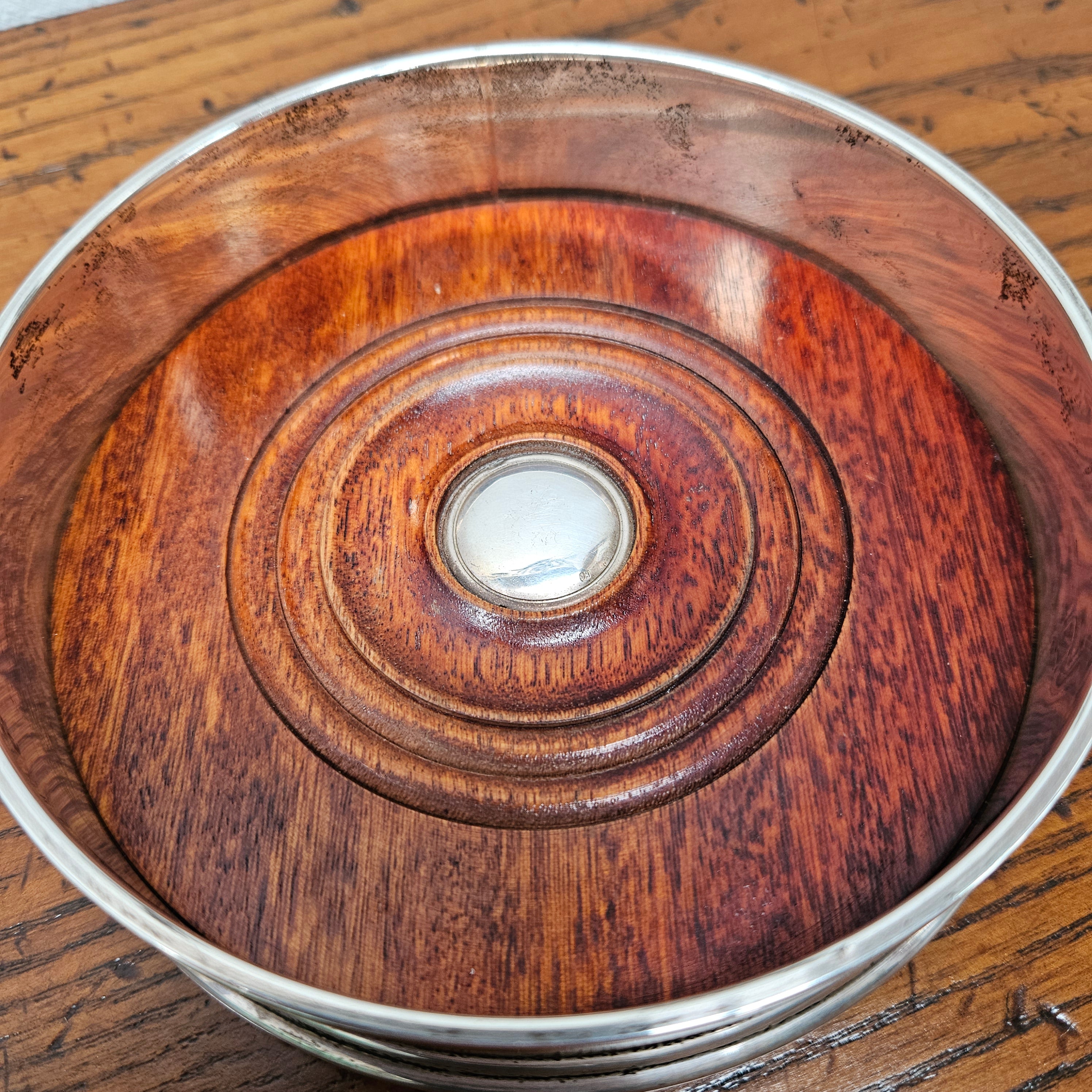 Vintage Hallmarked London Wine Coaster | Antique & Vintage | Moonee Ponds Antiques | Australia Wide Delivery