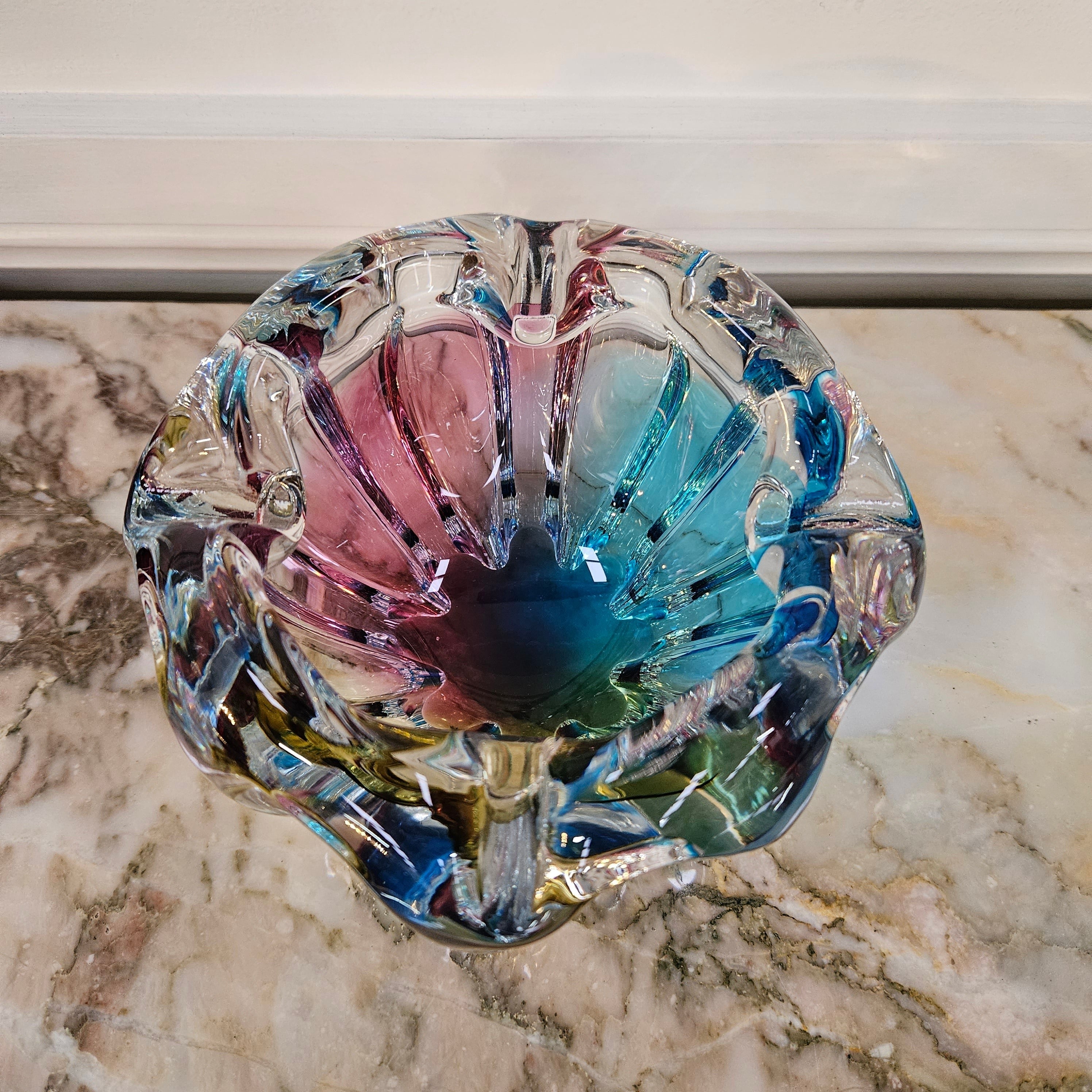 Murano Glass Tri Colour Bowl | Antique & Vintage | Moonee Ponds Antiques | Australia Wide Delivery