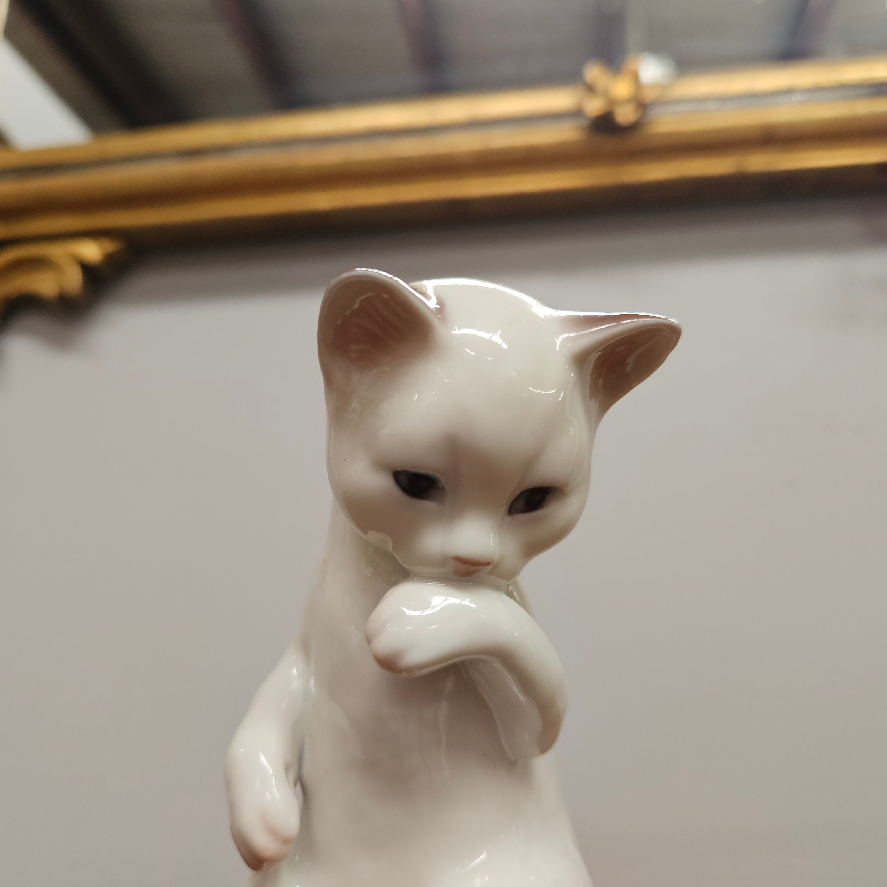 Vintage Bing & Grondahl Cat Figure Signed | Antique & Vintage | Moonee Ponds Antiques | Australia Wide