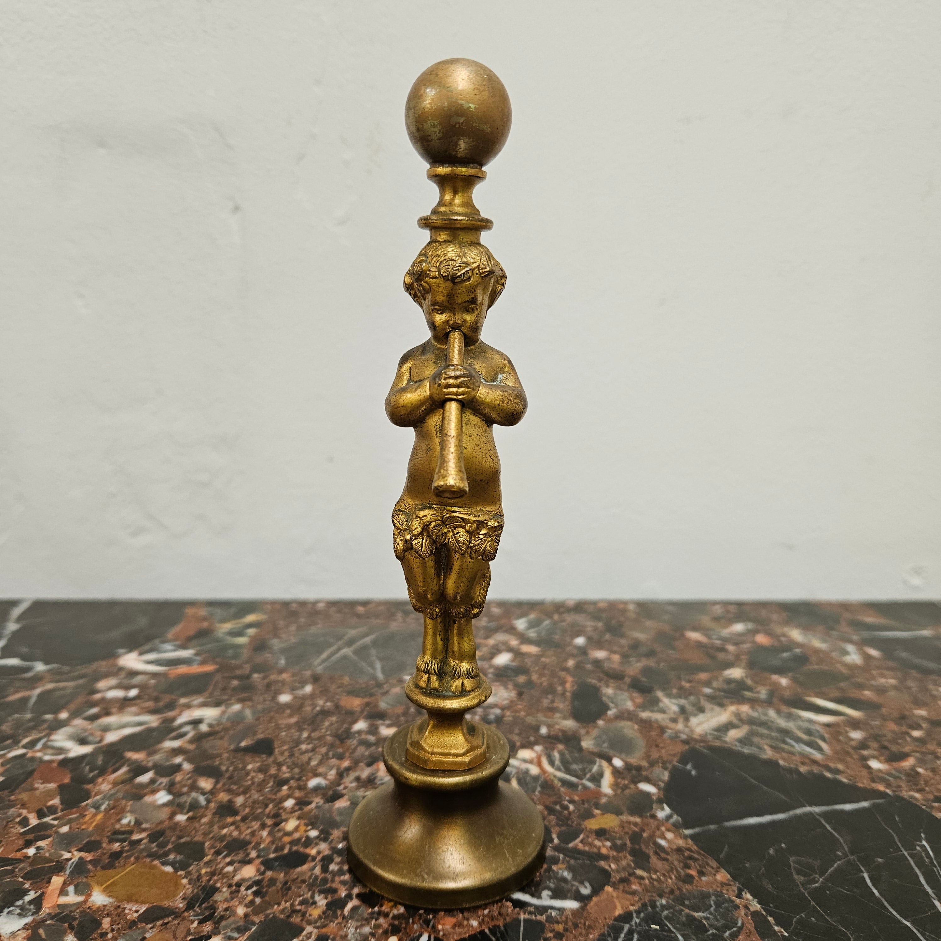 Antique Gilt Bronze Pan Desk Paperweight | Antique & Vintage | Moonee Ponds Antiques | Australia Wide Delivery