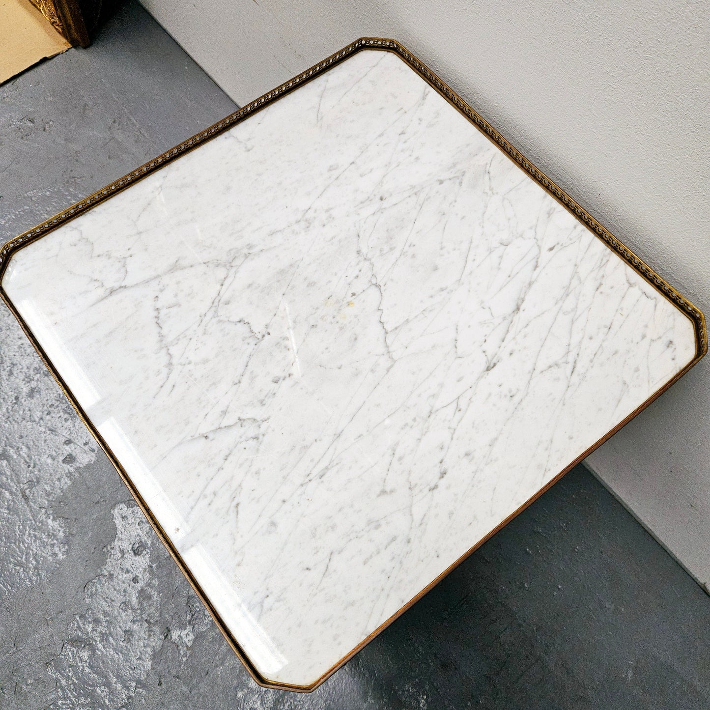 Louis XV Style Marble Top Coffee Table