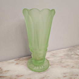 Vintage Depression Glass Vase