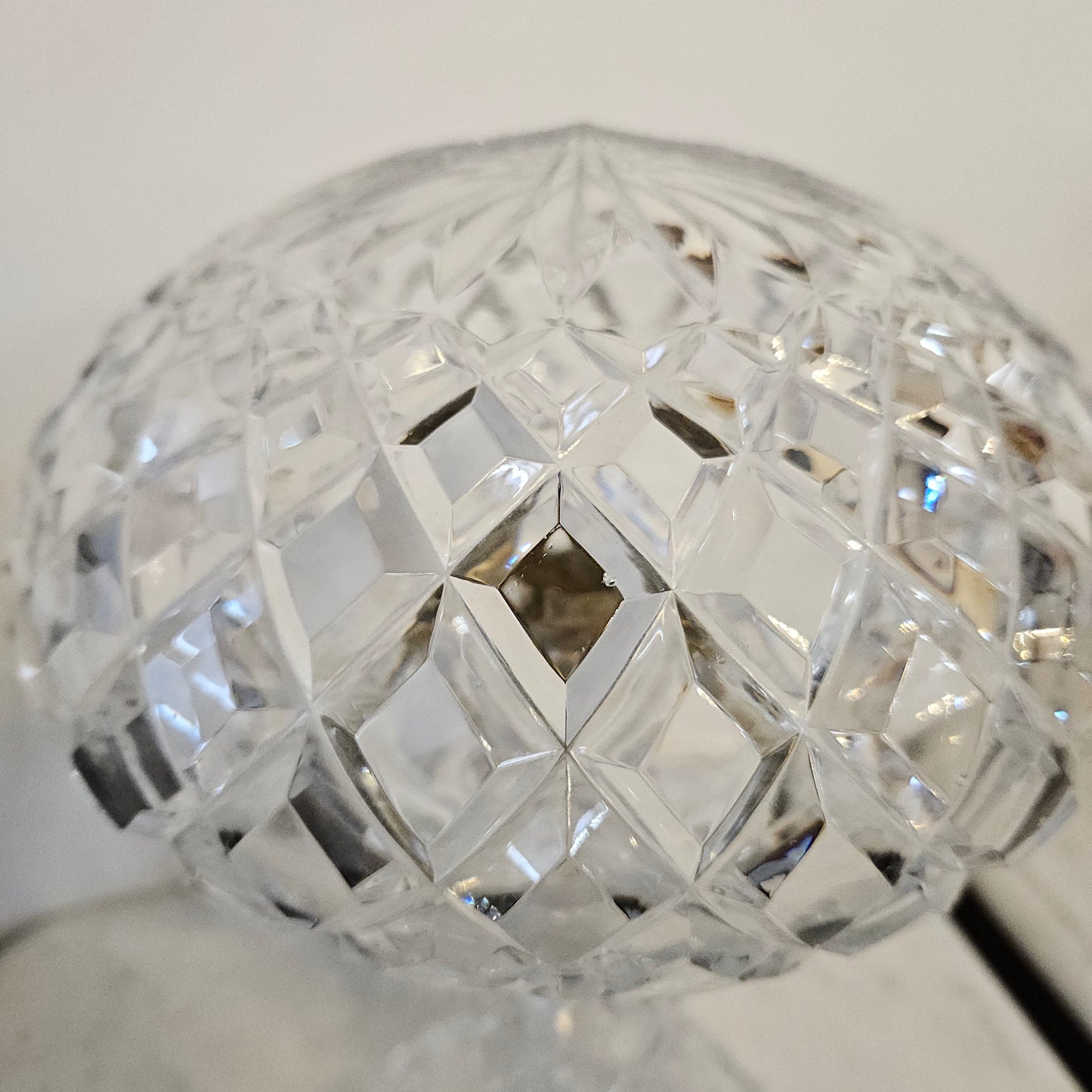 Vintage Bohemian Crystal Boudoir Table Lamp