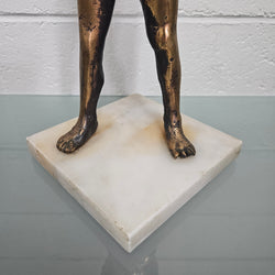 Mid Century Modern Bronze Of Young Boy | Antique & Vintage | Moonee Ponds Antiques | Australia Wide Delivery