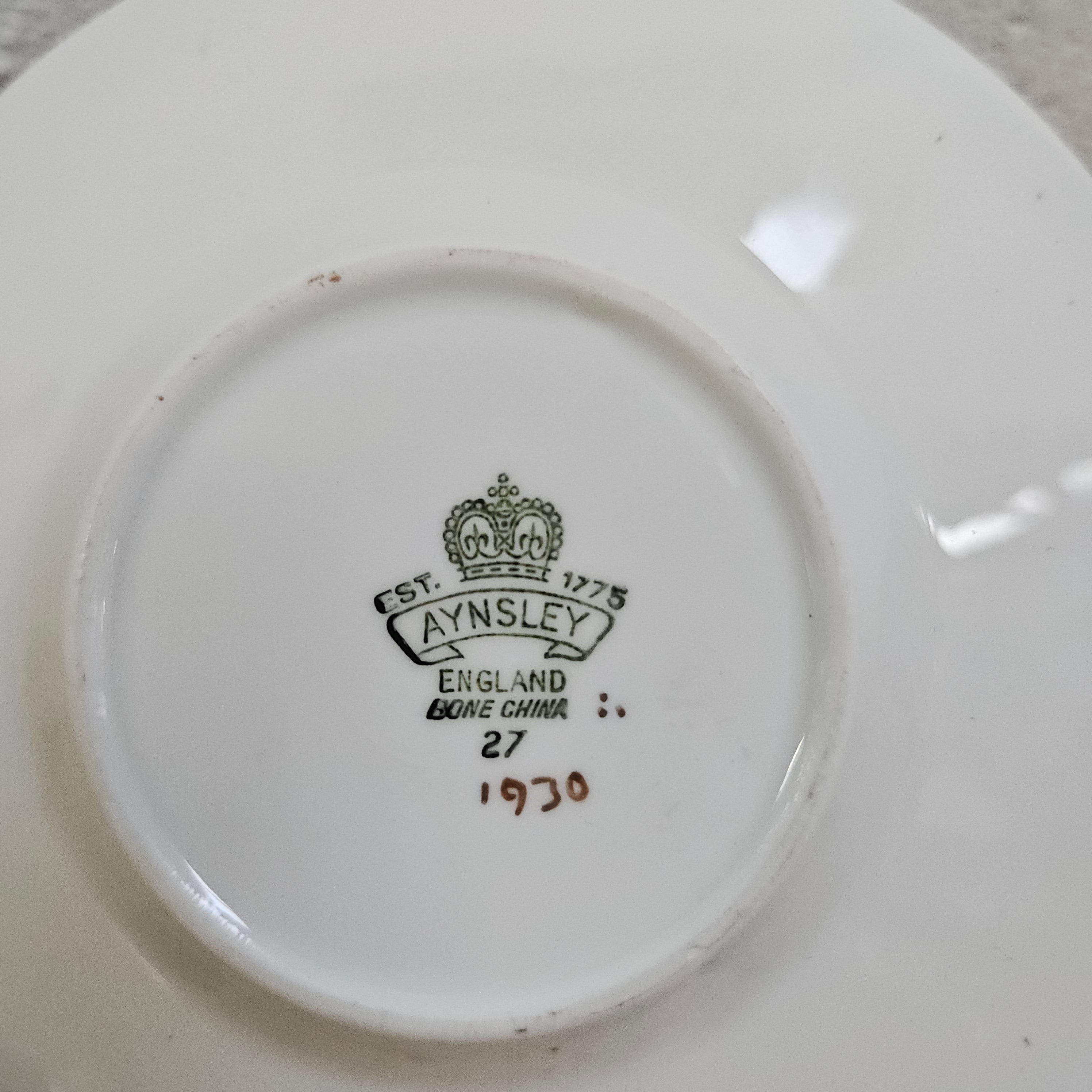 Small Vintage Aynsley Orchard Fruit Signed Dish | Antique & Vintage | Moonee Ponds Antiques | Australia Wide Delivery