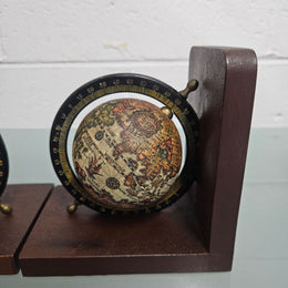 Pair of Vintage World Globe Bookends