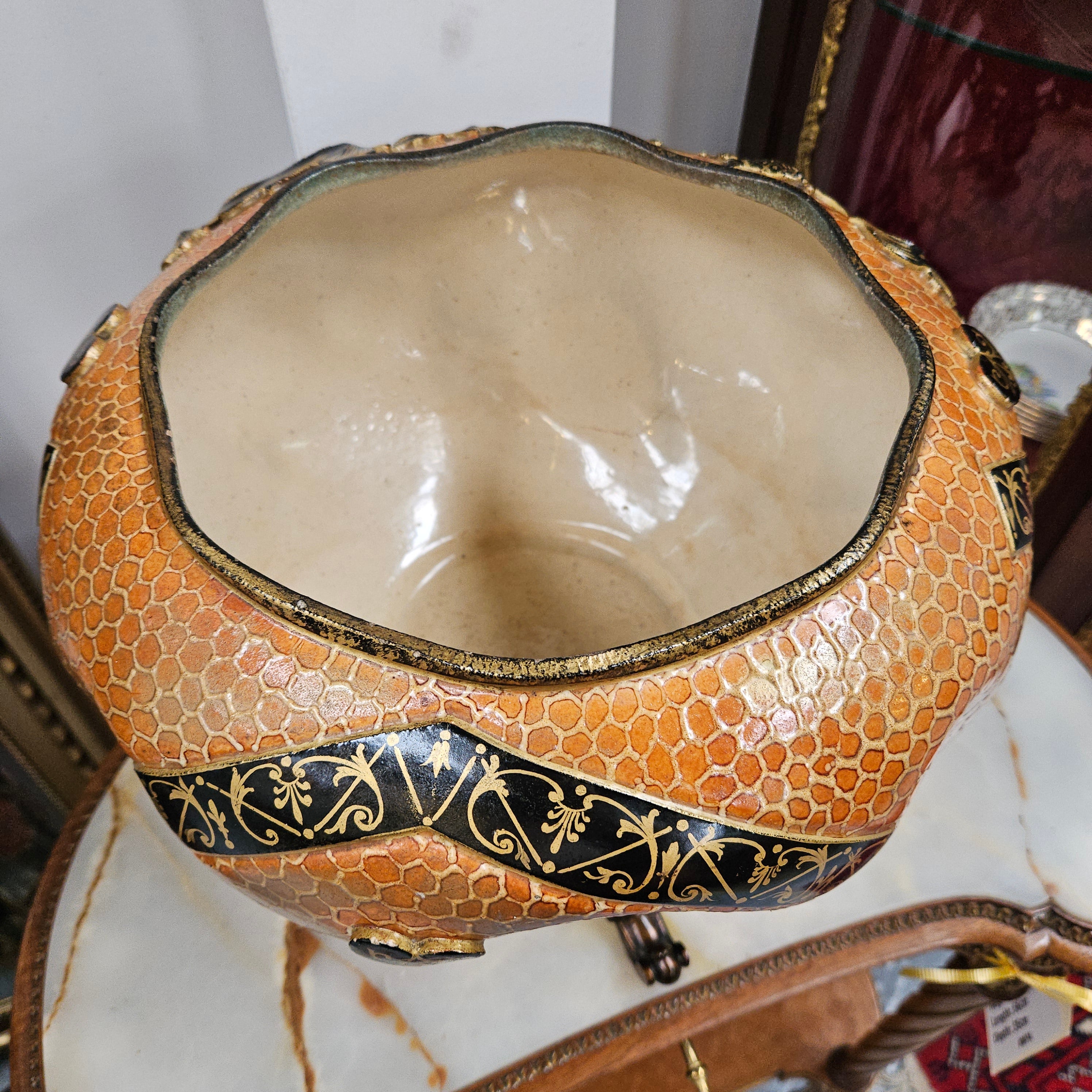 Meiji Period Satsuma Hand Painted Jardinière | Antique & Vintage | Moonee Ponds Antiques | Australia Wide Delivery