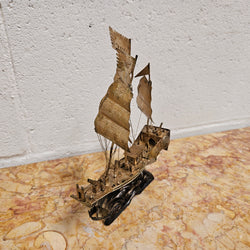 Miniature Vermeil Silver Chinese Sailing Ship | Antique & Vintage | Moonee Ponds Antiques | Australia Wide Delivery