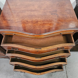 Pair of Georgian Style Chest of Drawers With Four Drawers & a Pull-Out