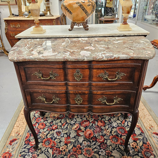 Louis XVth Marble Topped Commode Circ: 1920's