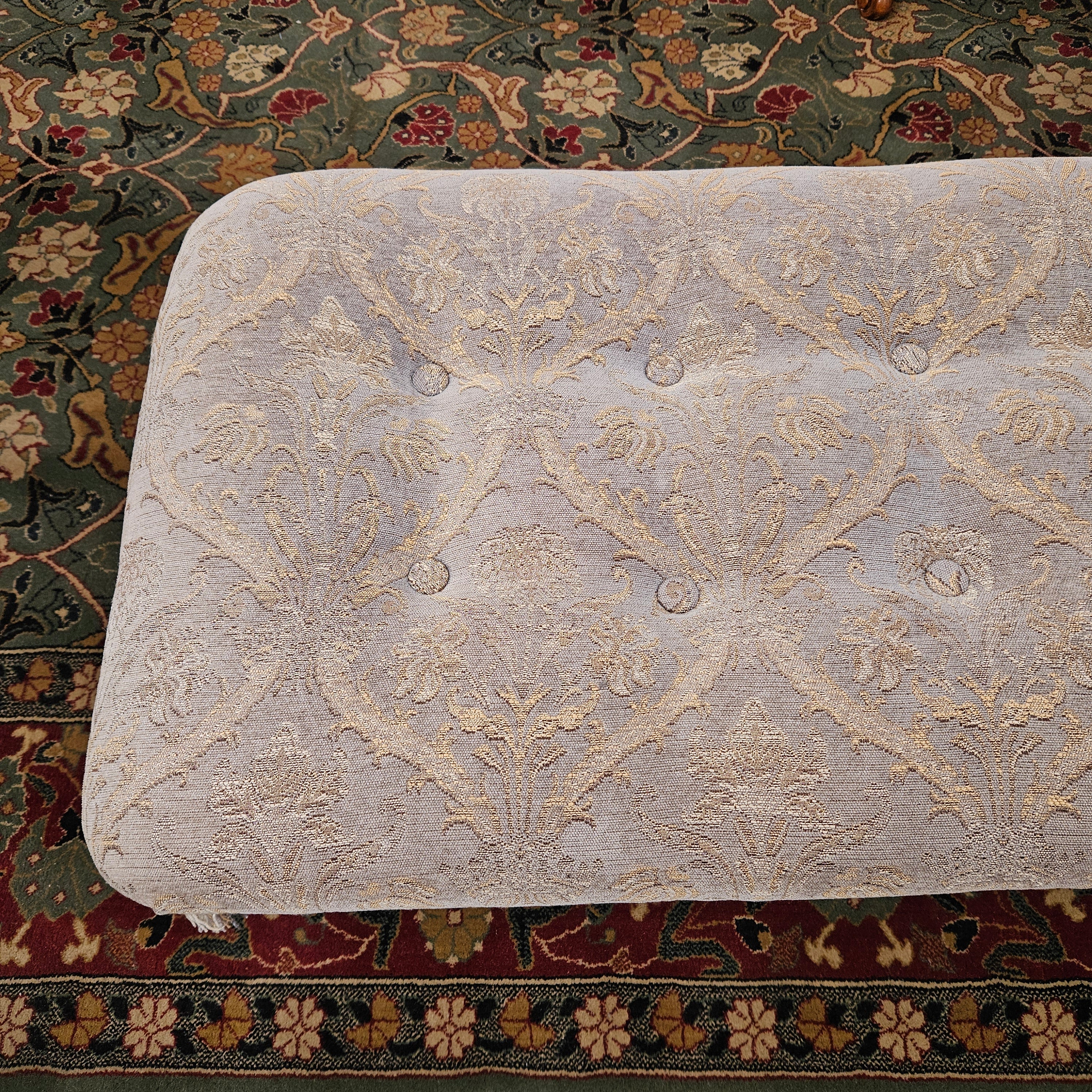 Large Vintage Upholstered Ottoman | Antique & Vintage | Moonee Ponds Antiques | Australia Wide Delivery
