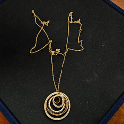 Dynamic Swarovski Gold Tone Pendant | Antique & Vintage | Moonee Ponds Antiques | Australia Wide Delivery
