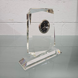 Orrefors Style Crystal Clock | Antique & Vintage | Moonee Ponds Antiques | Australia Wide Delivery