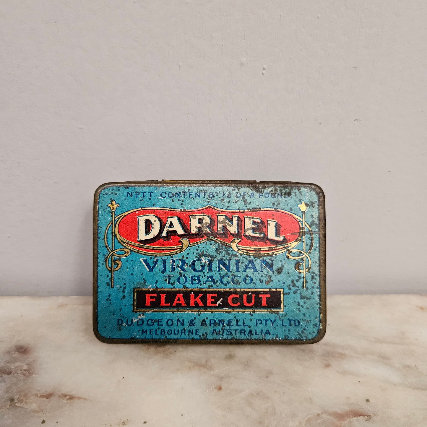 Rare Virginian Tobacco Flake Cut Dudgeon & Arnell Pty Ltd Melbourne Australia Tobacco Tin