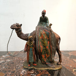 Antique Cold Painted Metal Vienna Figure Group "Carpet Seller" | Antique & Vintage | Moonee Ponds Antiques | Australia Wide Delivery
