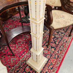 Antique Pietra Dura Alabaster Pedestal | Antique & Vintage | Moonee Ponds Antiques | Australia Wide Delivery