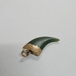 9ct Gold & Nephrite Jade Pendant | Antique & Vintage | Moonee Ponds Antiques | Australia Wide Delivery