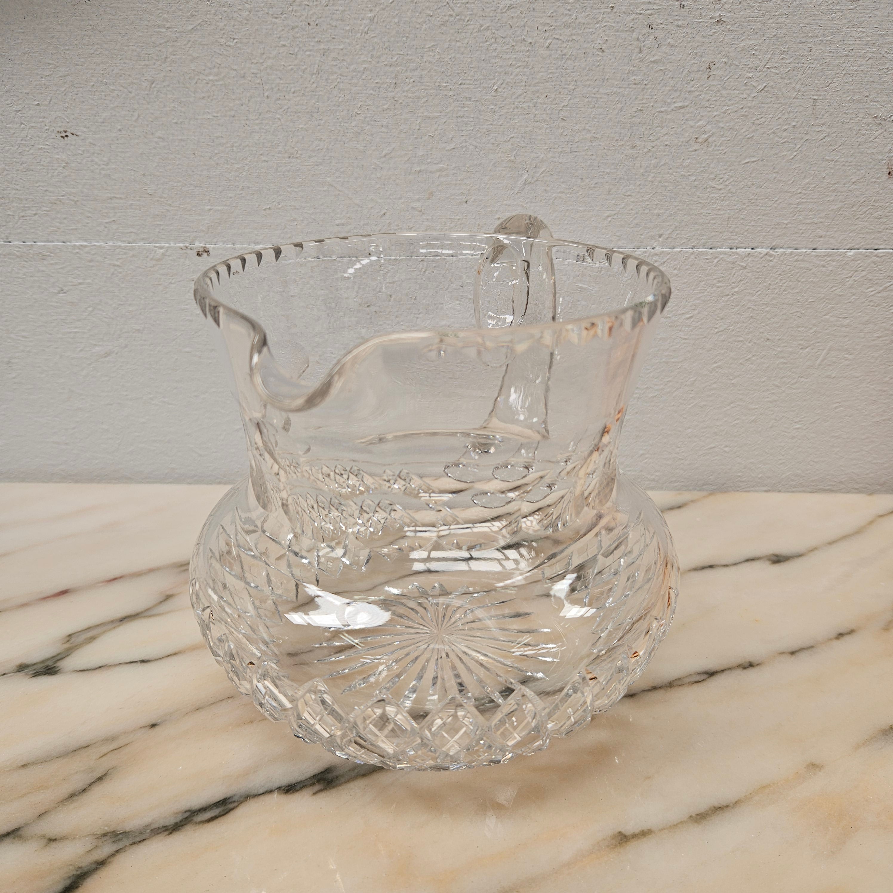 Large Vintage Hand Cut Crystal Jug | Antique & Vintage | Moonee Ponds Antiques | Australia Wide