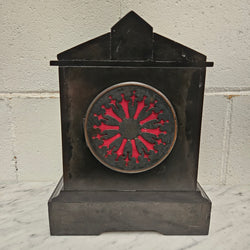 Fully Restored & Serviced French Inlaid Marble Time Piece Clock | Antique & Vintage | Moonee Ponds Antiques | Australia Wide Delivery