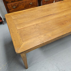 Early 2.8 Meter Tasmanin Huon Pine Farmhouse Dining Table | Antique & Vintage | Moonee Ponds Antiques | Australia Wide Delivery