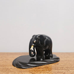 Vintage Carved Ebony Wood Elephant | Antique & Vintage | Moonee Ponds Antiques | Australia Wide Delivery