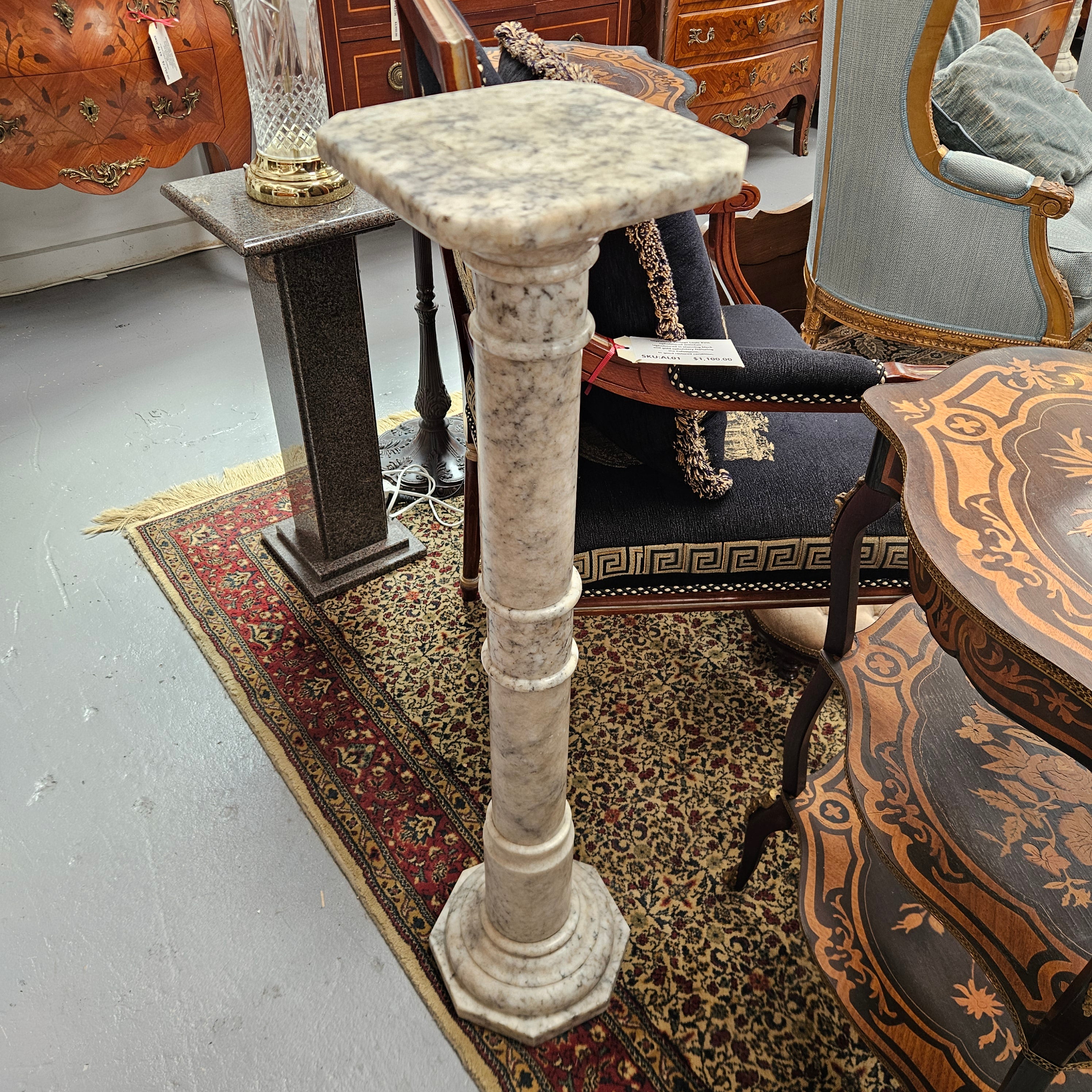 Vintage Marble Pedestal | Antique & Vintage | Moonee Ponds Antiques | Australia Wide Delivery