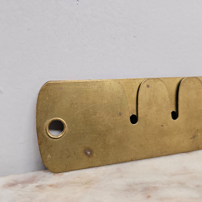 Vintage 8 Inch Brass Military Button Polisher