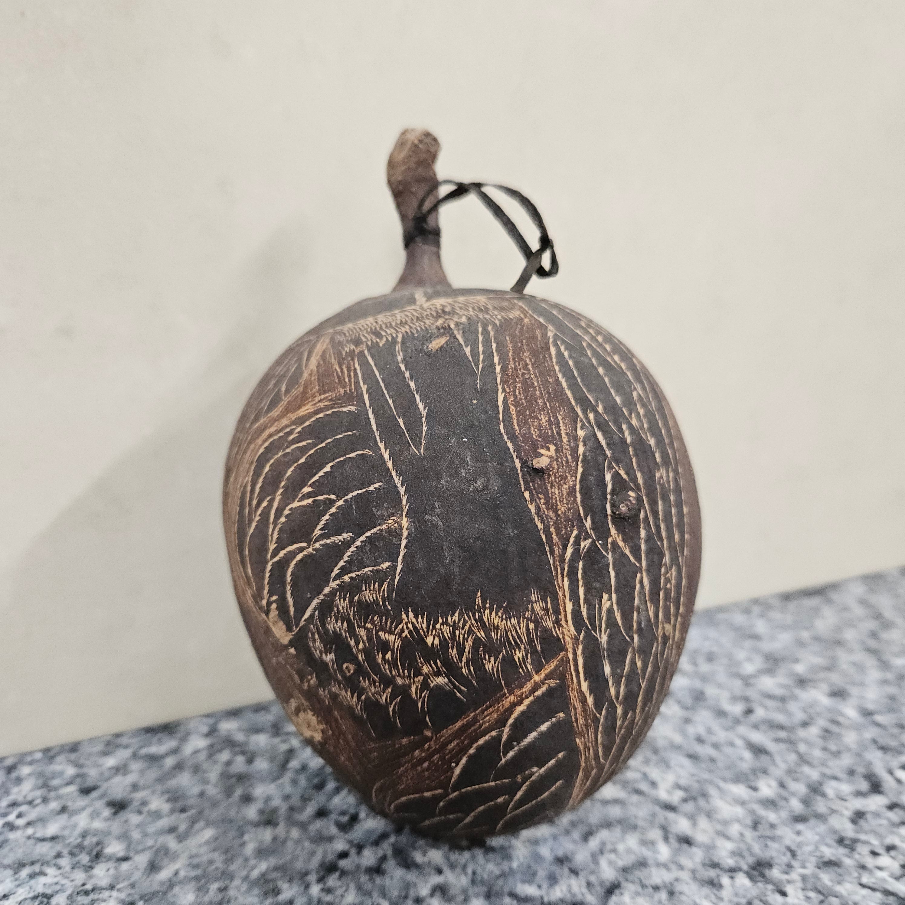 Engraved Boab-Tree Nut 1950's | Antique & Vintage | Moonee Ponds Antiques | Australia Wide Delivery