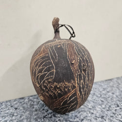 Engraved Boab-Tree Nut 1950's | Antique & Vintage | Moonee Ponds Antiques | Australia Wide Delivery