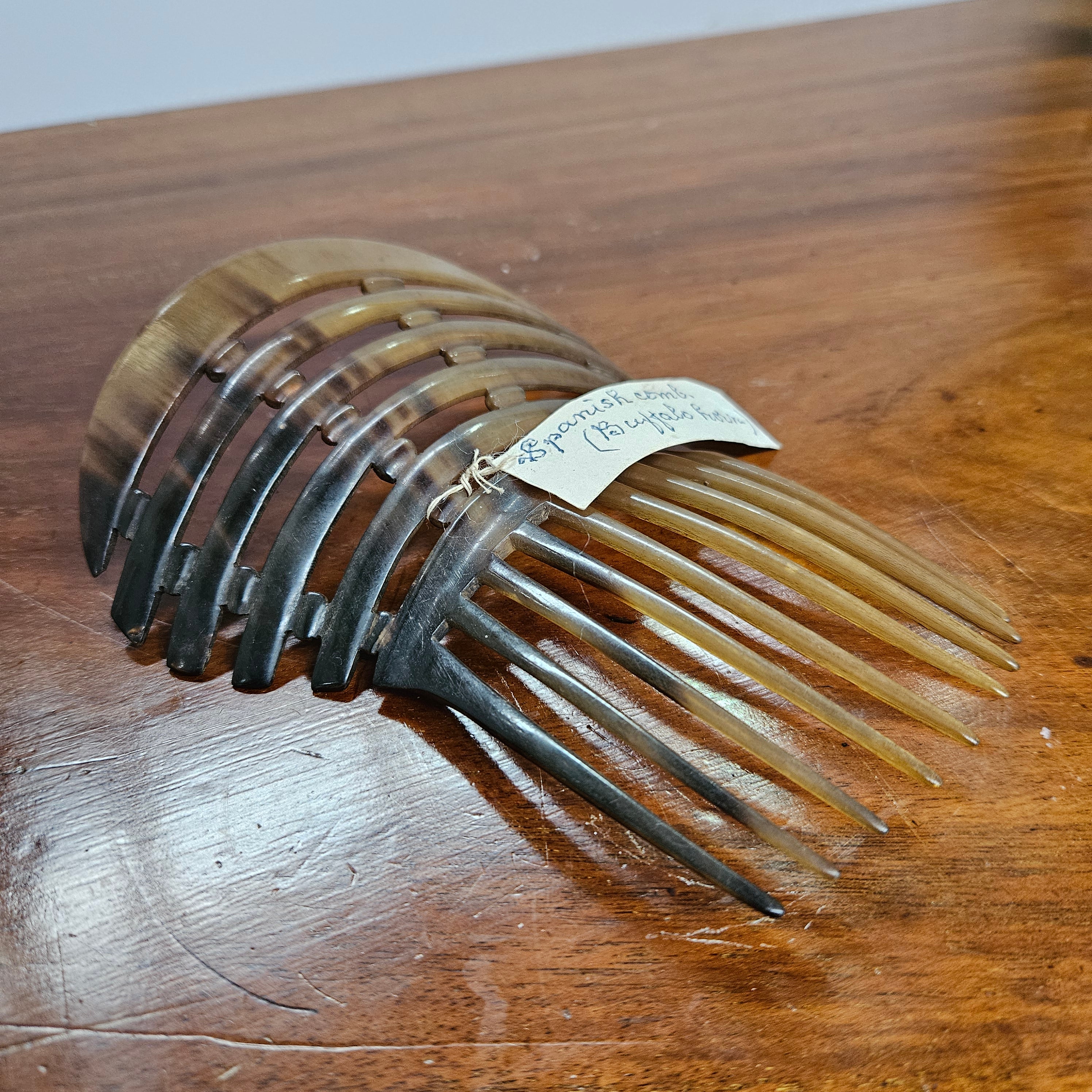 Edwardian Spanish Comb Buffalo Horn Comb | Antique & Vintage | Moonee Ponds Antiques | Australia Wide Delivery
