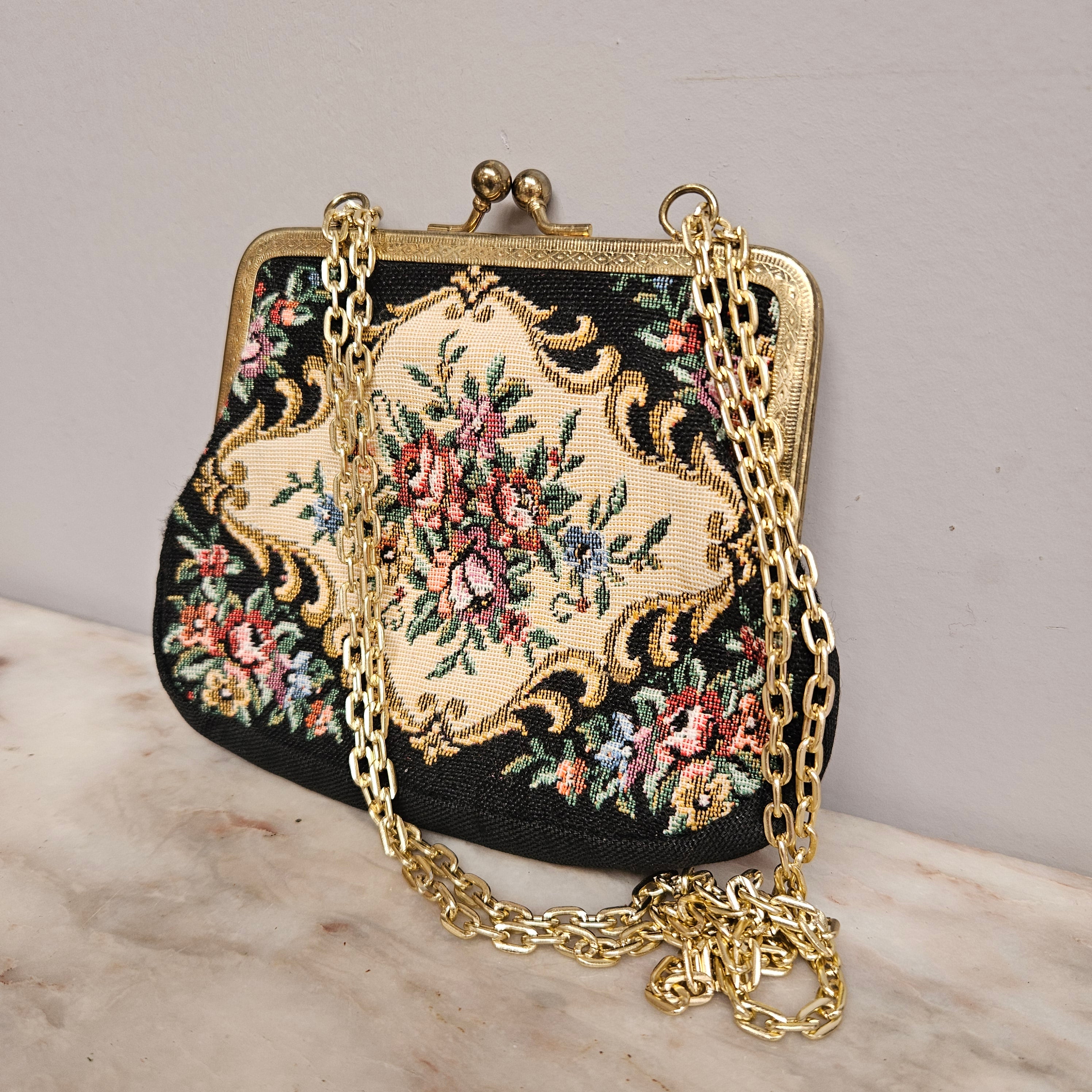 Vintage Petit Point Small Purse/Handbag | Antique & Vintage | Moonee Ponds Antiques | Australia Wide Delivery