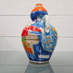 Giovanni Desimone Italian Hand Painted Mid Century Modern Vase | Antique & Vintage | Moonee Ponds Antiques | Australia Wide Delivery