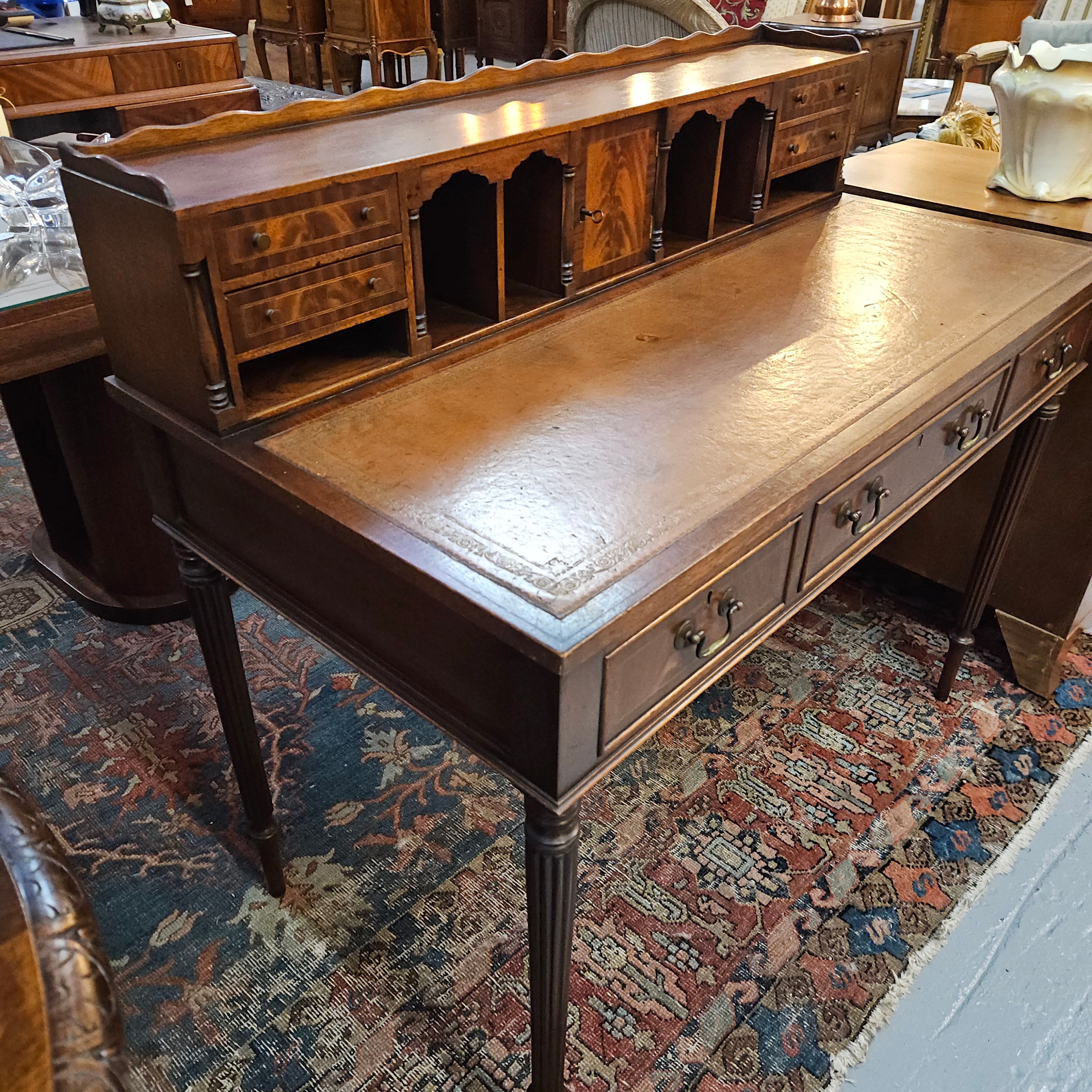 Mahogany Bonheur Du Jour Desk | Antique & Vintage | Moonee Ponds Antiques | Australia Wide Delivery