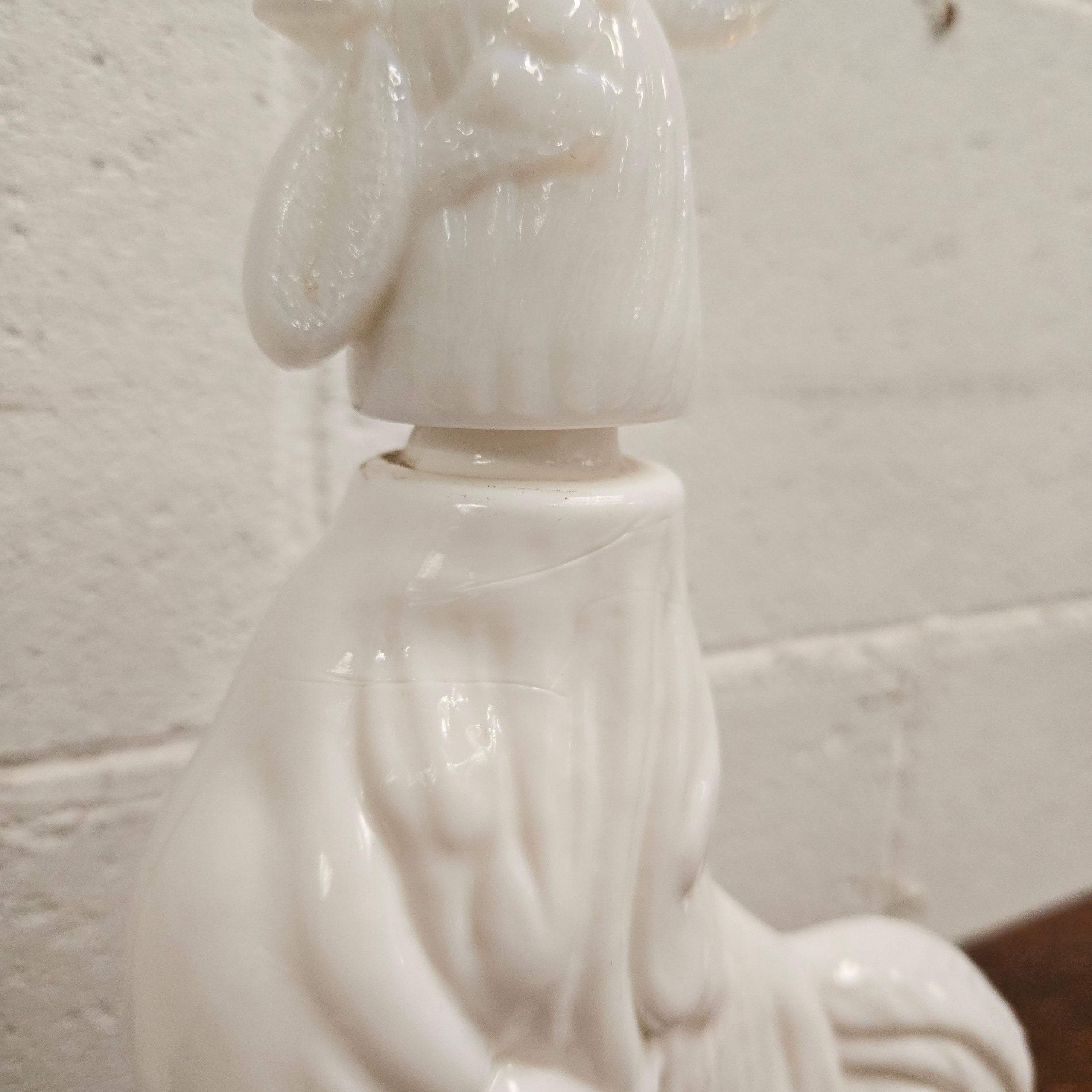 Italian Milk Glass 'Rooster' Decanter | Antique & Vintage | Moonee Ponds Antiques | Australia Wide Delivery