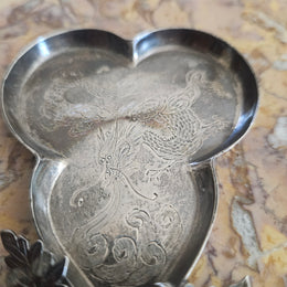 Chinese Export Silver Soy / Salt Dish