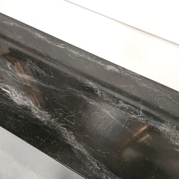 French Louis 16th Style Gilt & Black Marble Top Console Table