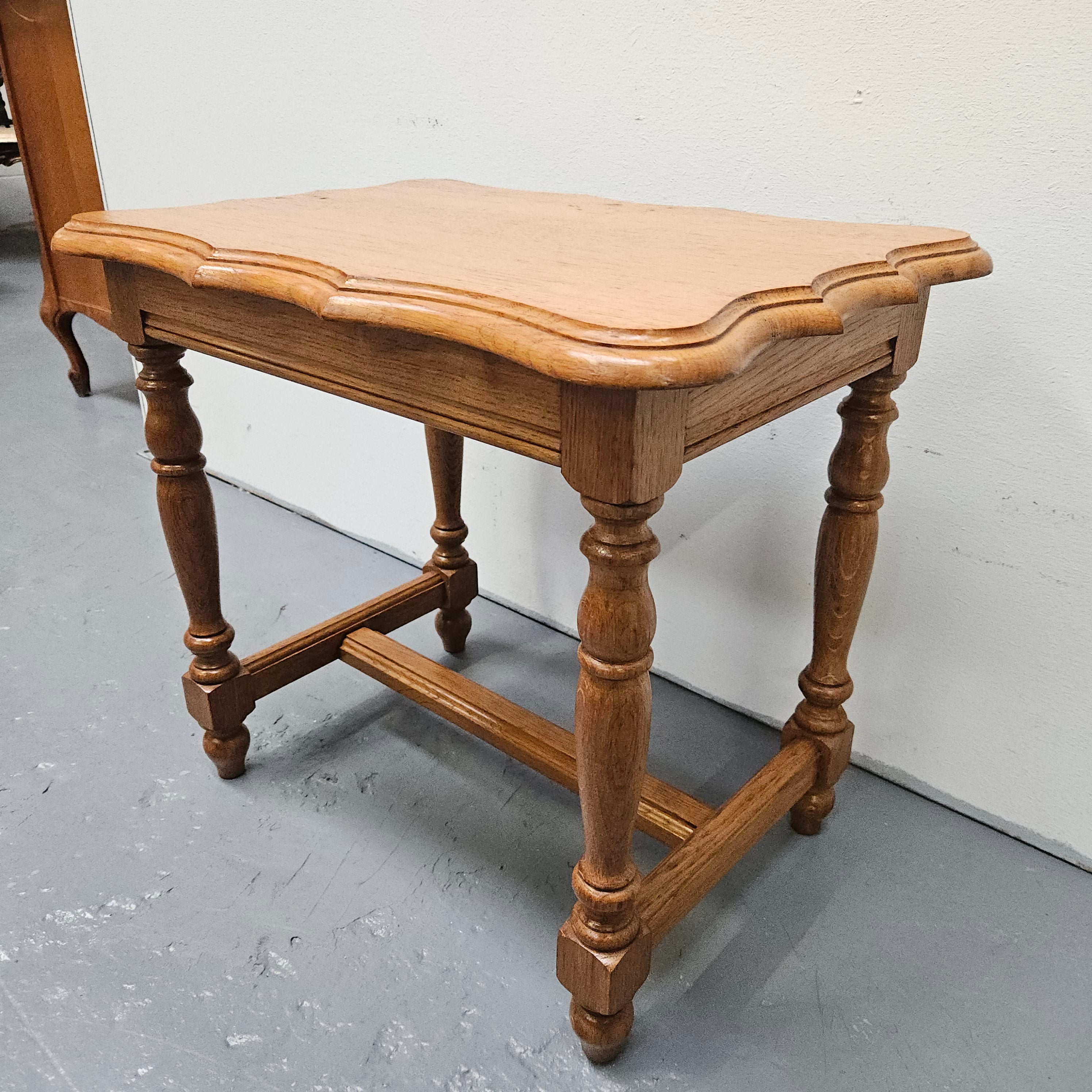 French Provincial Small Oak Side Table | Antique & Vintage | Moonee Ponds Antiques | Australia Wide Delivery