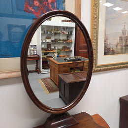 Large Recency Style Mahogany Dressing Table Mirror