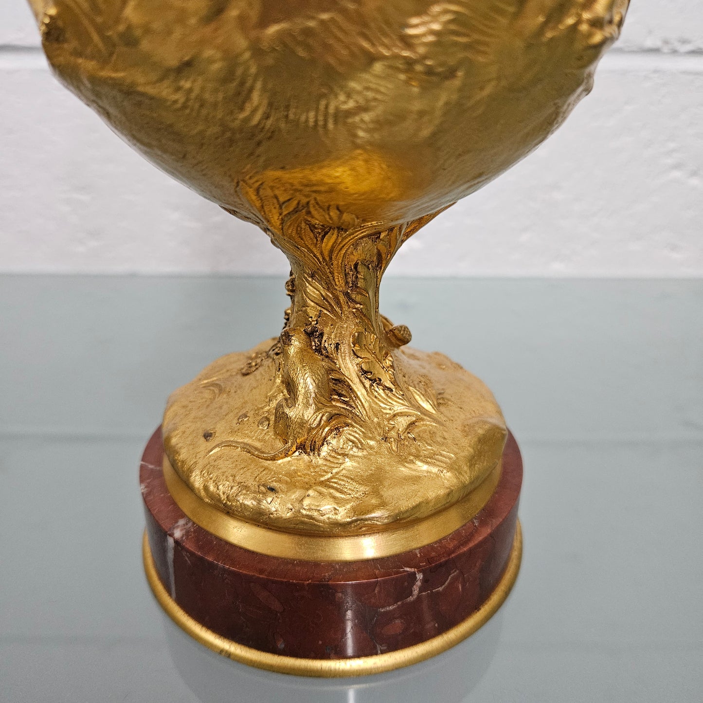 Finely Detailed 19th Century Gilt Bronze Vase