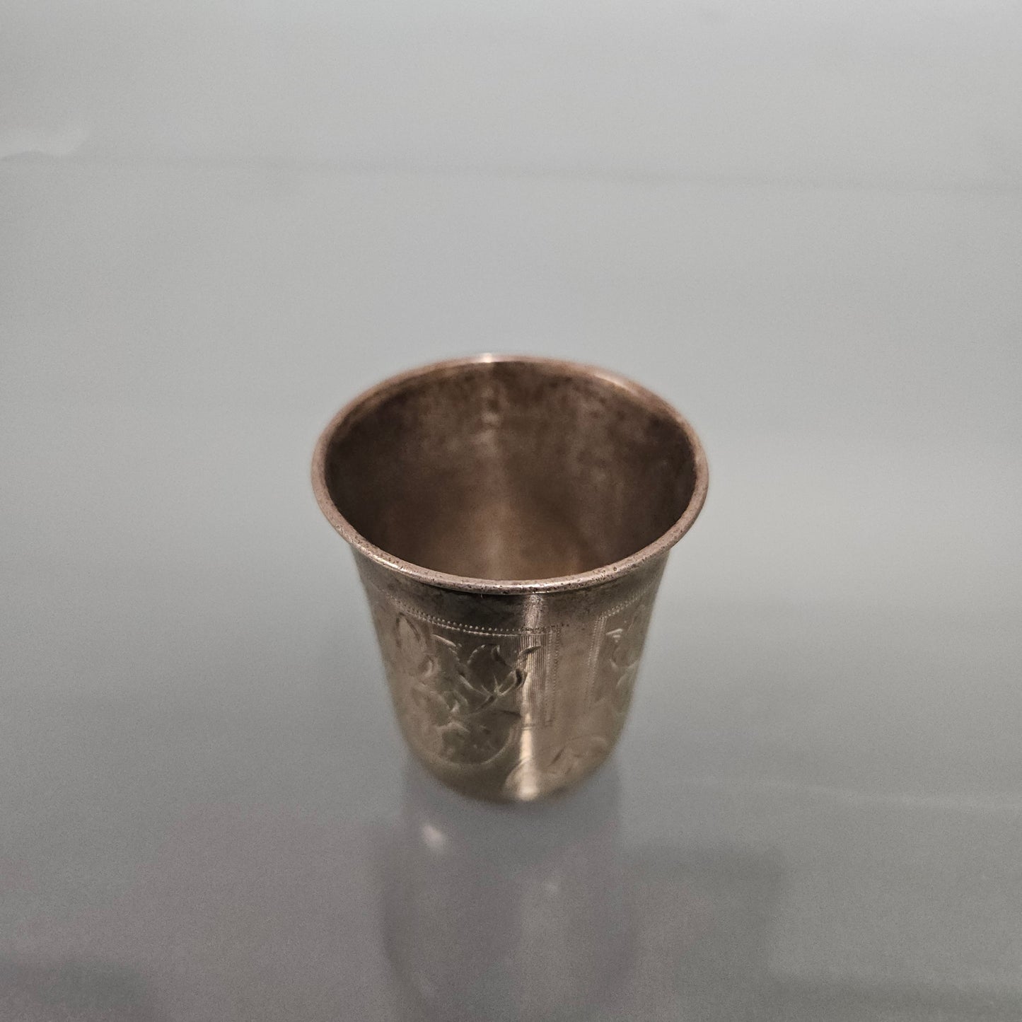 Russian Miniature Silver Niello Cup