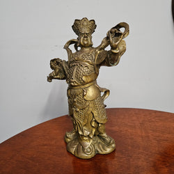 Vintage Bronze Of Guan Yu Chinese Deity