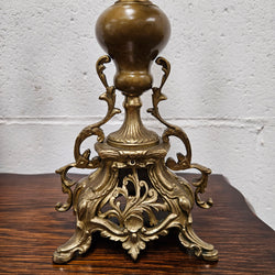 Pair of Vintage Brass & Porcelain Candlesticks | Antique & Vintage | Moonee Ponds Antiques | Australia Wide Delivery
