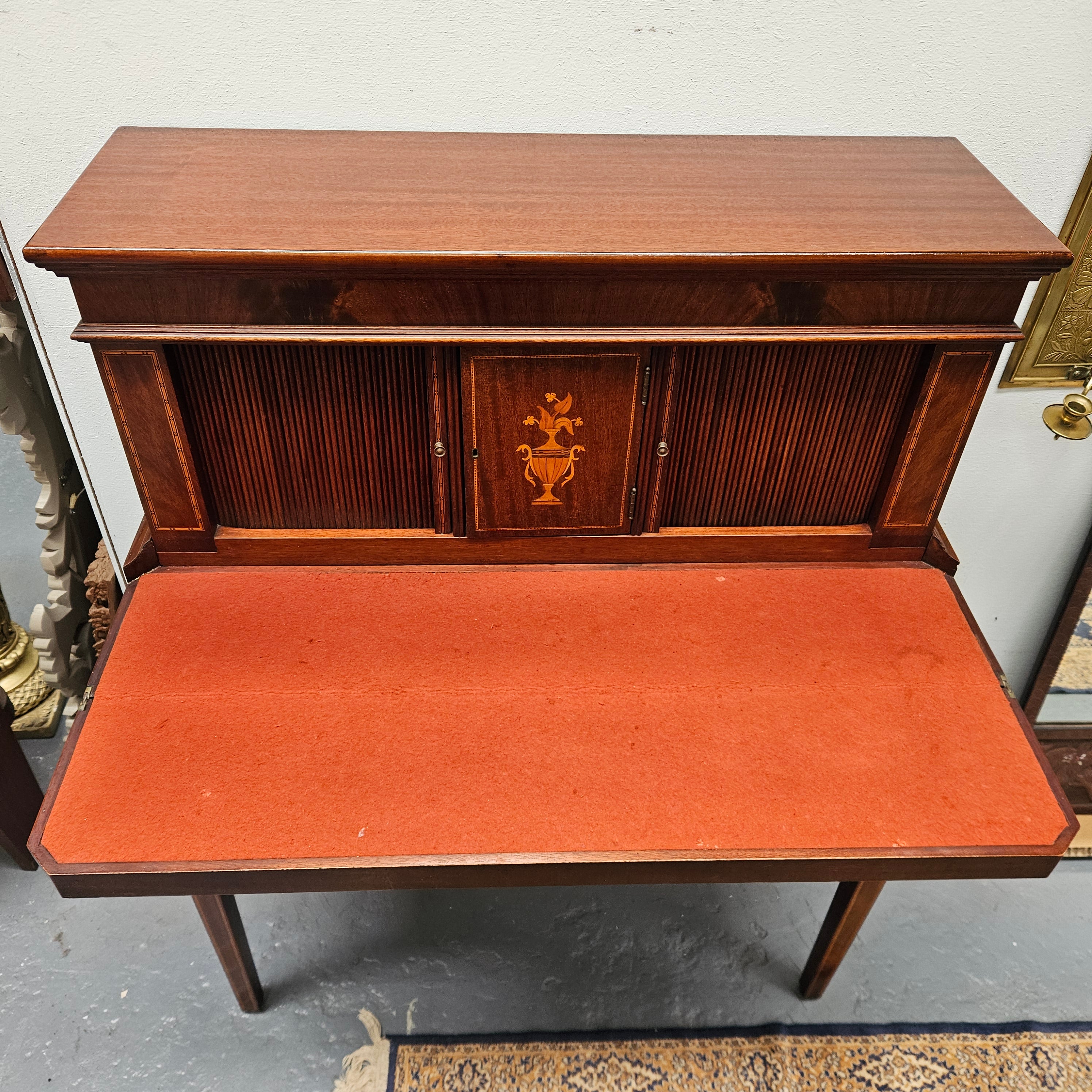 Antique Edwardian Sheraton Style Ladies Bureau