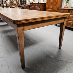 Early 2.8 Meter Tasmanin Huon Pine Farmhouse Dining Table | Antique & Vintage | Moonee Ponds Antiques | Australia Wide Delivery