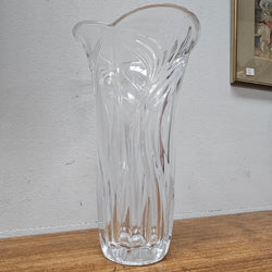 Vintage Swirl Design Crystal Vase | Antique & Vintage | Moonee Ponds Antiques | Australia Wide Delivery