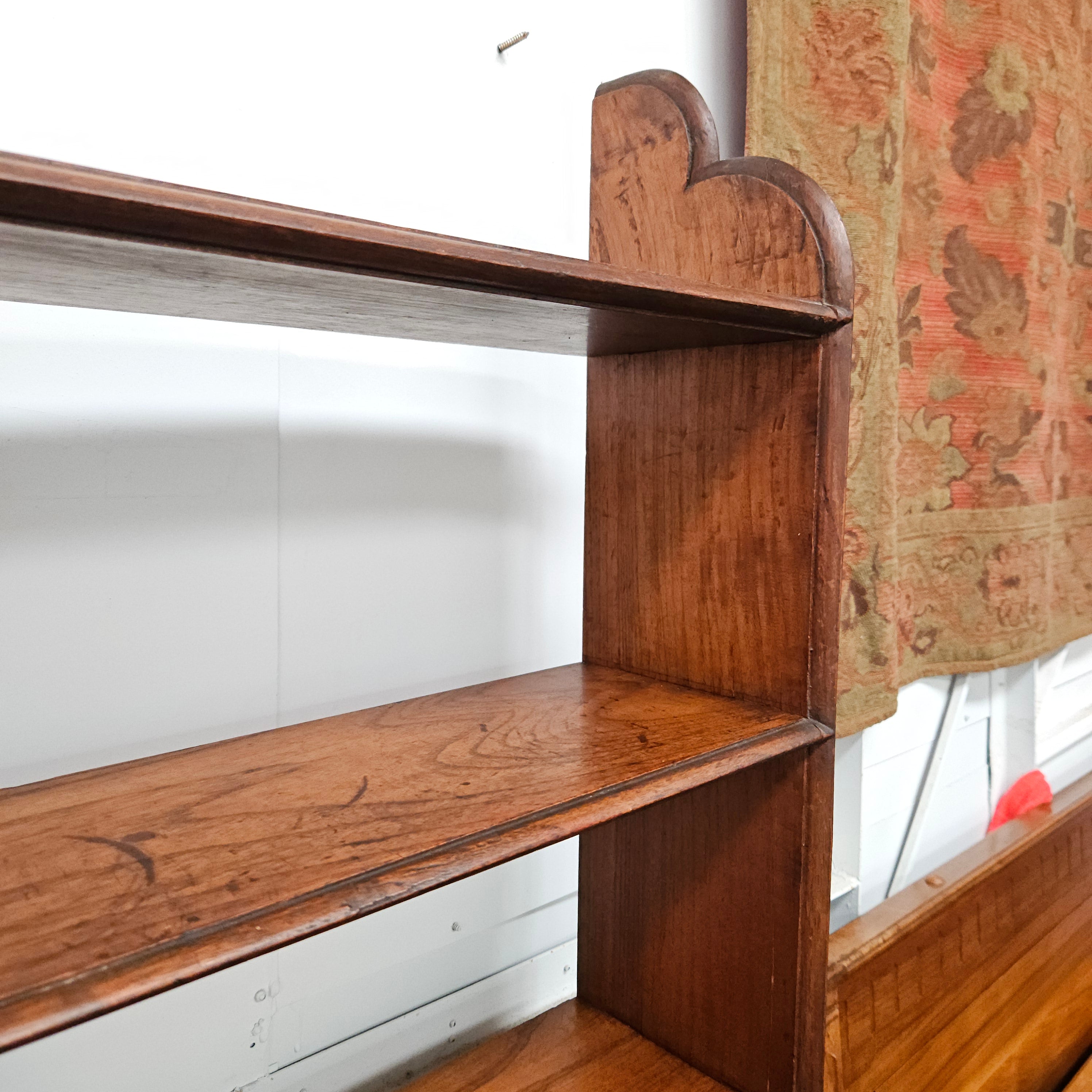 Late Victorian Mahogany 6 Tier Waterful Front Free Standing Bookcase | Antique & Vintage | Moonee Ponds Antiques | Australia Wide Delivery
